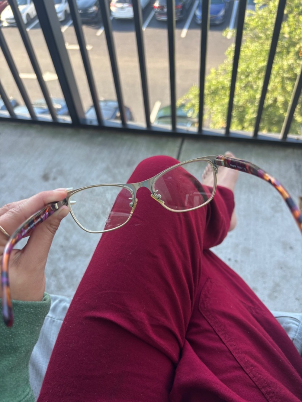 COACH Satin Purple & Gold Frames - Picture 5 of 5